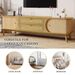 Rattan TV Stand For TVs Up To 75'', Modern Farmhouse Media Console, Entertainment Center With Solid Wood Legs, TV Cabinet For Living Room,Home Theat_voghion.com