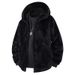 Giacca in velluto a coste foderata in pile – Cappotto con cappuccio e collo alto slim fit (unisex, 3 colori)_voghion.com