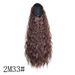 Elastic mesh drawstring mesh pocket ponytail for women with cornrows long curly hair wool curls corn perm fluffy ponytail_voghion.com