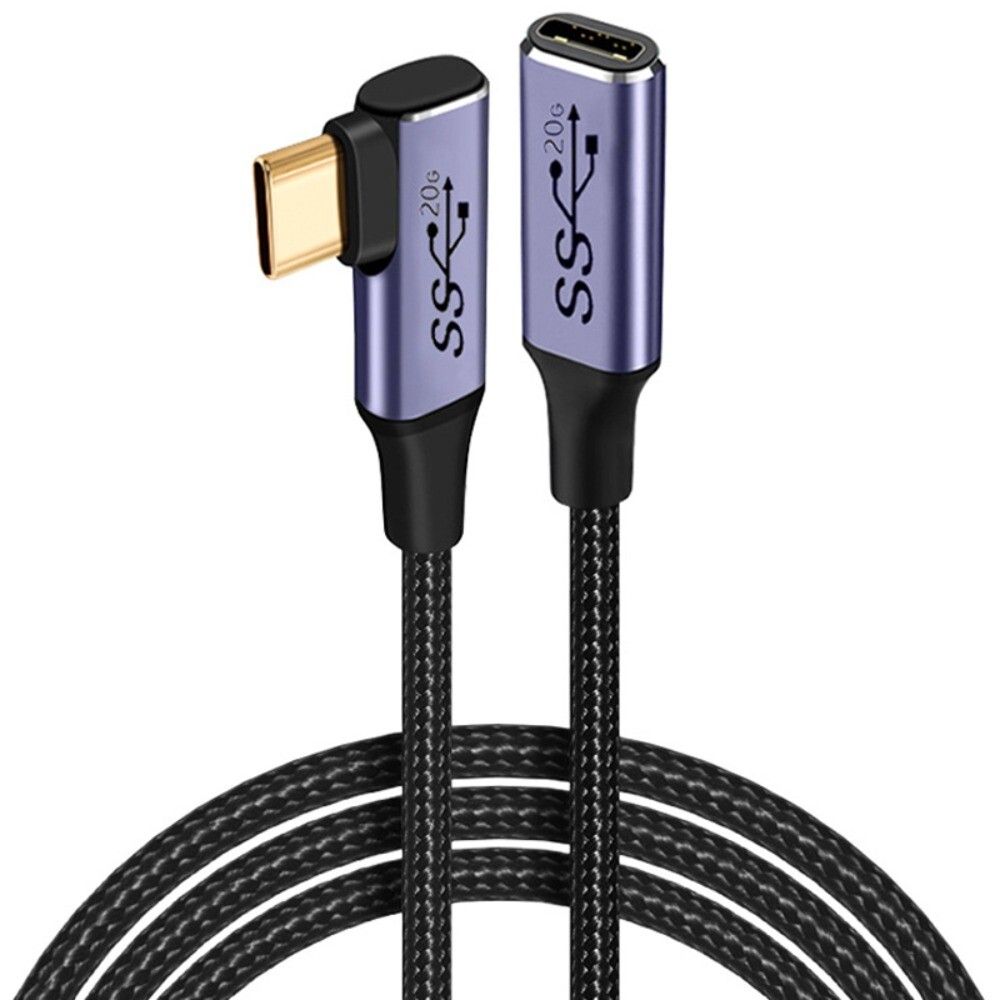 Câble USB 3.2 Gen 2 Type-C 20 Gbit/s pour charge rapide, compatible avec ordinateur portable et téléphone portable_voghion.com