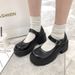 Oversized New Mary Jane Thick Sole JK Uniform Single Shoe High Heels Women's English Style Small Leather Shoes_voghion.com
