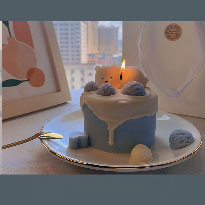 Hochwertige Aromatherapie-Kerzenkuchen Süße Duftbox Geburtstagsgeschenk für Mädchen Ins Style Nische High-End_voghion.com