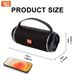 T&G TG116C Wireless Speaker 5Wx2 High Power USB TF FM Radio Ultra Bass Bluetooth 10M Range 1200mAh Battery For Home Audio_voghion.com