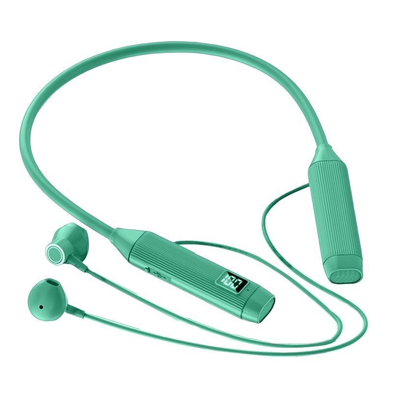 Belaidės ausinės su aukštos kokybės 36D erdvinio garso efektais, LED skaitmeniniu ekranu, suderinamomis su „Bluetooth“, 5.2, pakabinamomis ant kaklo._voghion.com