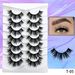 European and American new products 7 pairs of false eyelashes natural thick   mink eyelashes eye end lengthening eyelashes wholesale_voghion.com