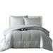 Satin Brushed Duvet Cover Set - 3-Piece Heavy Warm Bedding With Hypoallergenic Polyester, Deep Gray (200x230cm, Queen/King Size Options)_voghion.com