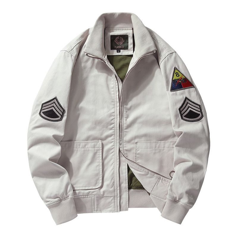 Herrenbekleidung Fury Tankanzug Herren Retro Workwear Jacke Pilotenjacke Militäruniform Baseballanzug_voghion.com