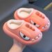 Pantoufles en peluche pour enfants, confortables et chaudes, en EVA, avec semelle antidérapante, pour garçons et filles, doublure polaire imperméable et chaude, pour l'intérieur et l'extérieur._voghion.com
