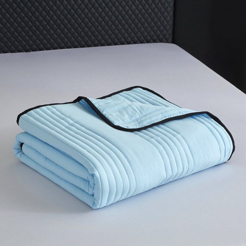 Soft Washed Cotton Summer Cooling Blanket – Lightweight & Breathable, Active Dyeing Technology, Multiple Sizes & Colors_voghion.com