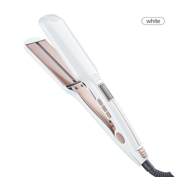 blue wide version straight hair clip household curling iron straightening power generation splint fluffy multi-speed temperature adjustment_voghion.com