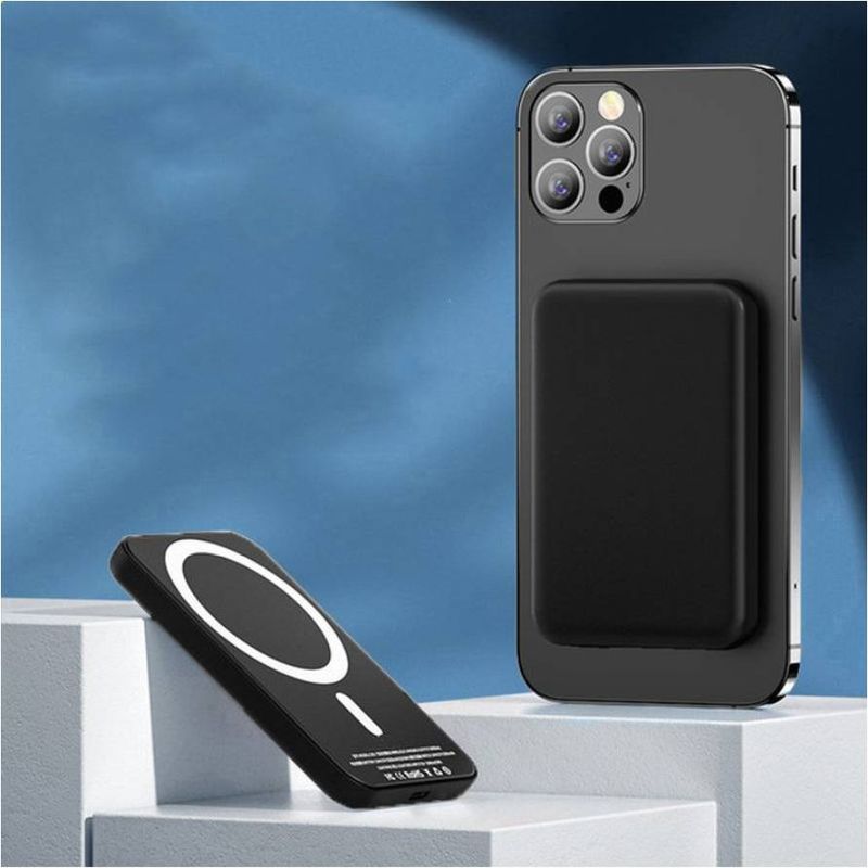 Batterie externe magnétique sans fil 5000/10000 mAh pour batterie auxiliaire externe 12 13 14 Pro Max_voghion.com