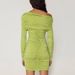 Inclined Shoulder Long Sleeve Sexy Mini Dress For Women Autumn New Fashion Backless Ruched Bodycon Party Sexy Dress_voghion.com