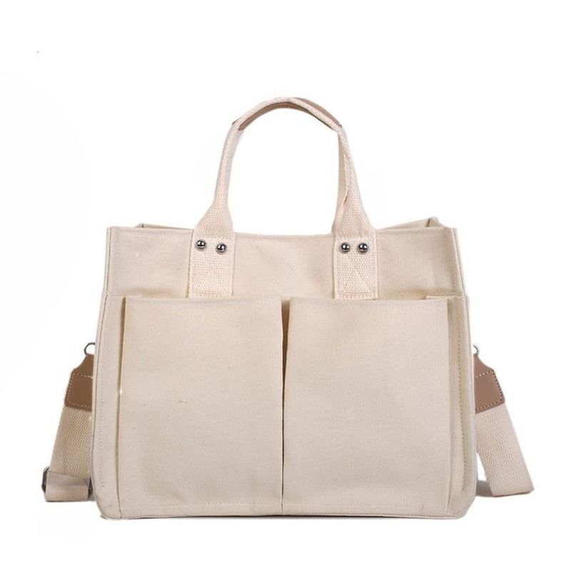 Herbst- und Wintermode, neue Damen-Umhängetasche aus Canvas mit großem Fassungsvermögen und mehreren Taschen, praktische Umhängetasche mit einer Schulter_voghion.com