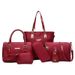 Damentasche modische Nylontuch Mutter und Kind Tasche sechsteiliges Set Hand Schulter Messenger Bag_voghion.com