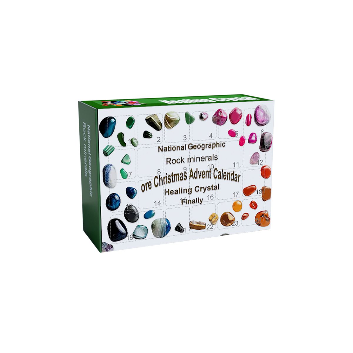 Dowmoo 24 Lattice Ore Surprise Blind Box, Toy Gift Box 24 Days Countdown Treasure Ore Christmas Gift Box_voghion.com