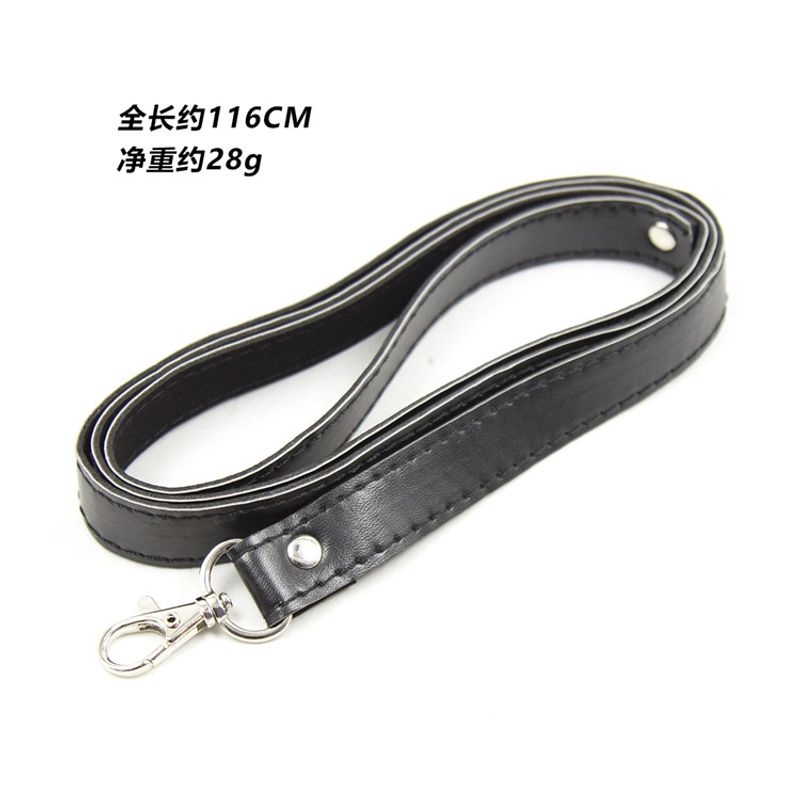 Drag PU Leder Kette Blei Leine mit Haken Halsband Hand Fußfesseln Zubehör BDSM Bondage Slave Rol_voghion.com
