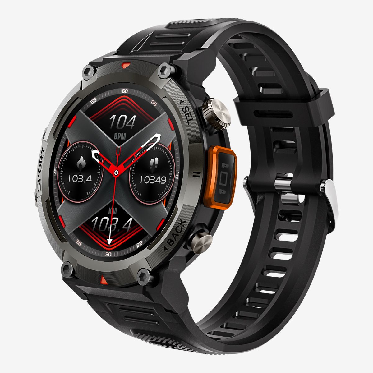 S100 Smartwatch mit Bluetooth-Anruffunktion, Herzfrequenz- und Blutsauerstoffmessung, Schlafüberwachung, wasserdichtem Fitness-Tracker für Damen und Herren_voghion.com