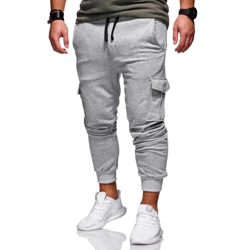 Men Casual Tracksuit Loose Sport Fit Jogging Joggers Sweat Cargo Pants Trousers plus size M-3XL_voghion.com
