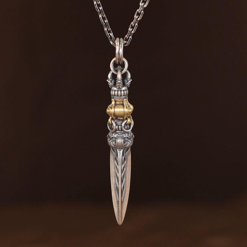 Ciondolo d'argento vintage per realizzare la vecchia bestia proboscide King Kong design del pestello ciondolo da uomo gioielli in argento_voghion.com