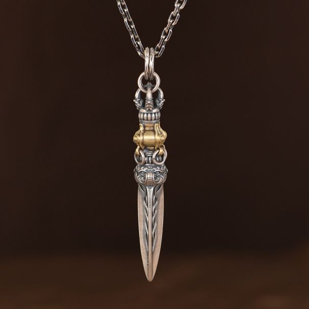 Ciondolo d'argento vintage per realizzare la vecchia bestia proboscide King Kong design del pestello ciondolo da uomo gioielli in argento_voghion.com