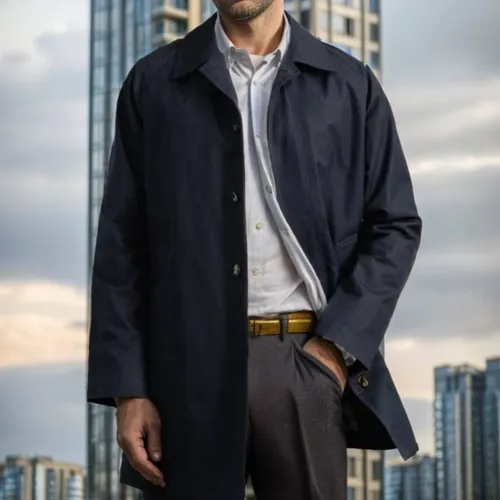 Ropa para hombre Primavera y otoño Nueva chaqueta cortavientos de manga larga de manga corta para hombre con solapa entallada y botonadura sencilla informal para viajeros_voghion.com