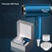Asciugacapelli professionale 2400W - Asciugacapelli ionico con terapia della luce blu, doppi ugelli e protezione dal surriscaldamento (bianco/blu)_voghion.com