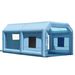 VEVOR Inflatable Paint Booth, 21 X 13.5 X 9.8 Ft Inflatable Spray Booth, With 1100W Powerful Blower And Air Filter System, Large Furniture Painting, Portable Car Paint Booth For Medium-Sized Vehicles_voghion.com