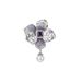 Nuovo stile Xiaoxiang viola elegante camelia cristallo spilla fiore petto accessorio spilla di alta qualità temperamento_voghion.com