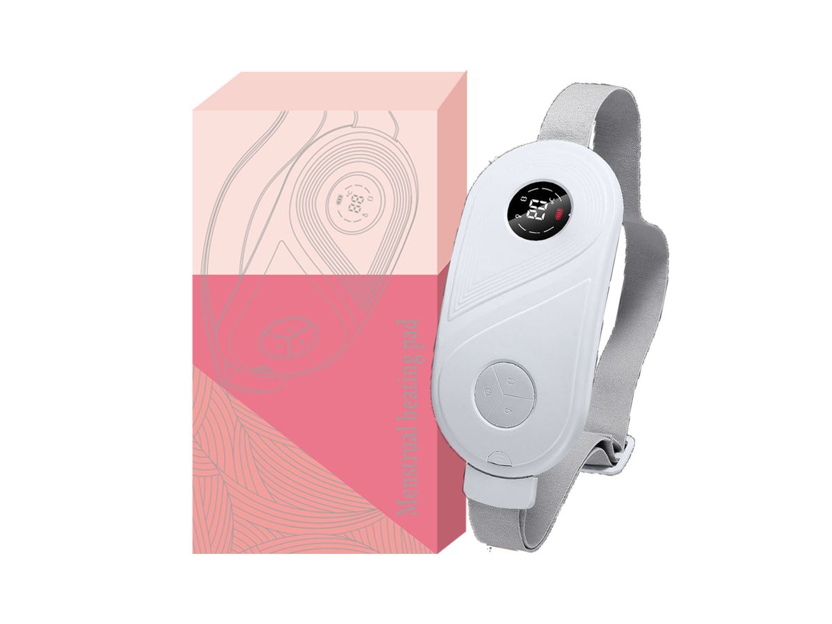 Cintura massaggiante riscaldante USB per donna - Fascia calda regolabile a 3 livelli con timer per alleviare i dolori mestruali e rilassare i muscoli_voghion.com