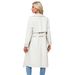 24 Printemps et Automne Coupe-Vent Longue Veste en Cuir PU Ample pour Femme Manteau Oversize à Col Classique avec Ceinture_voghion.com
