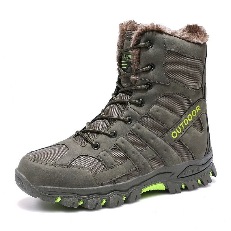 Isolierte, wasserdichte Herren-Schneestiefel zum Wandern im Winter_voghion.com