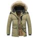 Chaqueta de algodón cálida para hombre, de corte ajustado, con cuello alto, versión coreana, artículo nuevo de otoño e invierno, para hombre_voghion.com