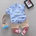 Mutter & Kinder Junge Baby Kurzarm Anzug Kinder Sommer Personalisierte Hemd Shorts Zwei Stück Anzug_voghion.com
