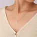 Collana versatile di alta qualità con ciondolo a forma di barra orizzontale verticale rotonda in argento Sterling S925, stile minimalista da donna._voghion.com