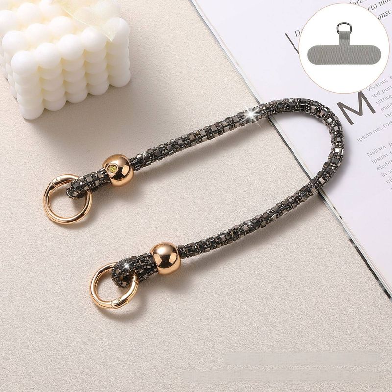 Luxus Kristallperlen Telefonsriemen mat Strass verstellbaren laangen Crossbody Lanyard fir Telefonen an Taschen_voghion.com