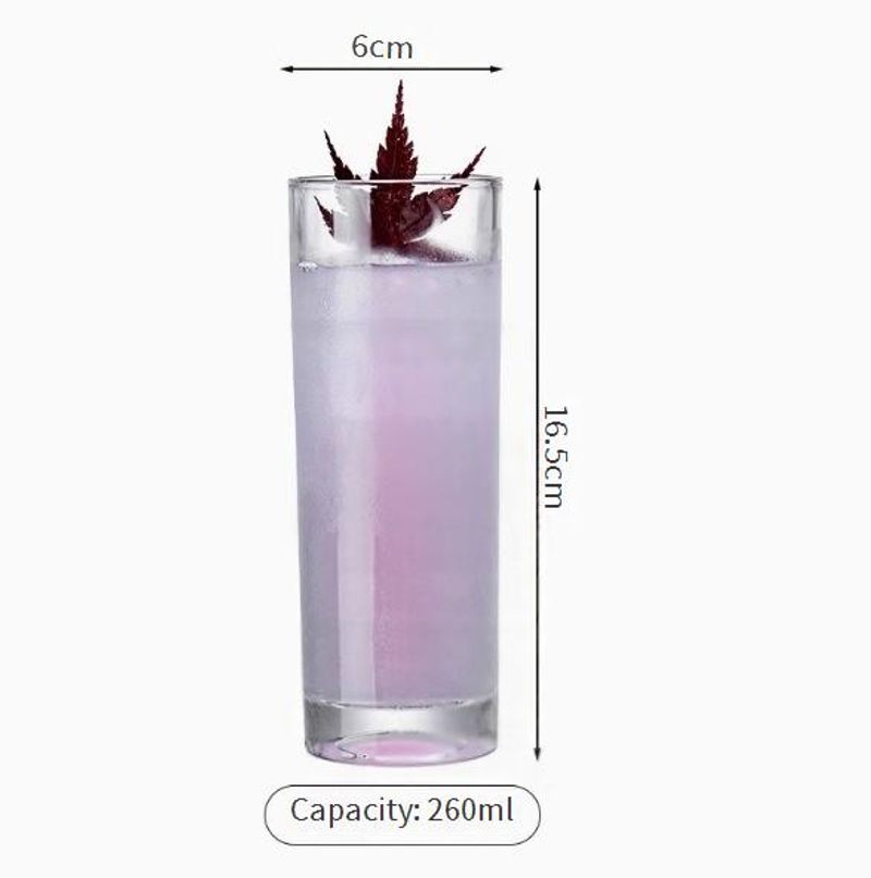 Engraved Collins Glass - Elegant Floral Design For Mojito & Long Island Iced Tea (Tall Straight Cocktail Glass, 14oz, Bar-Quality, Handcrafted)​_voghion.com