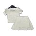 High-Quality 25-Year Summer New Dijia Butterfly Hollow Short-Sleeve Pullover + Knitted Half-Skirt Women's Two-Piece Set_voghion.com
