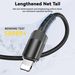 Câble de charge rapide USB tressé robuste et long pour iPhone 14, 13, 12, 11, X, 8, 7_voghion.com