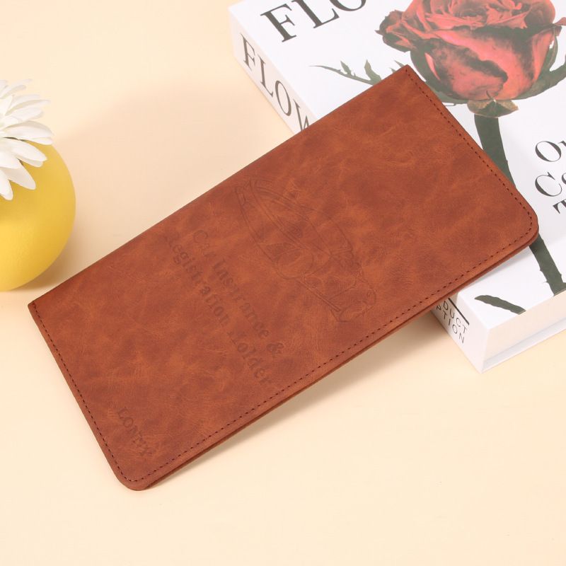 Hochwertige RFID-blockierende Reisepasshülle & Ausweishülle – Schlanke Reisebrieftasche aus PU-Leder mit Kartenetui, Dokumenten- und Reisepassfach_voghion.com