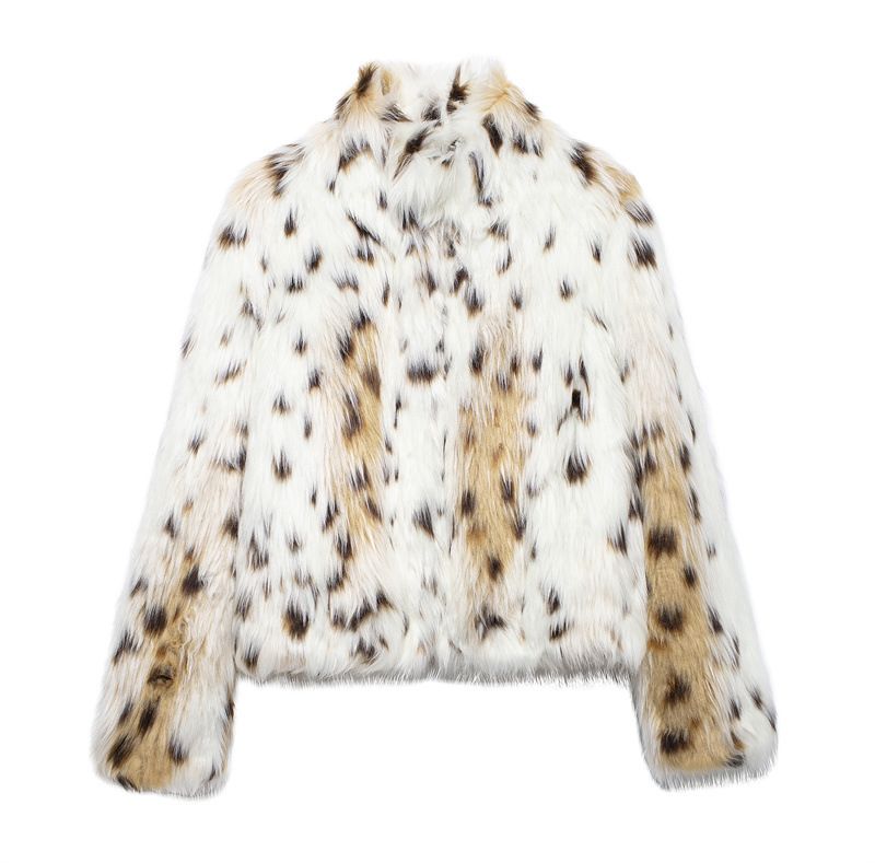 Abbigliamento donna autunno nuovo cappotto di pelliccia scollo a V cappotto di pelliccia corto da donna senior design di nicchia_voghion.com
