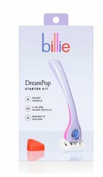 Billie Women's Razor Kit, 1 Handle + 2 X 5-Blade Refills + Magnetic Holder, Dreampop Color_voghion.com