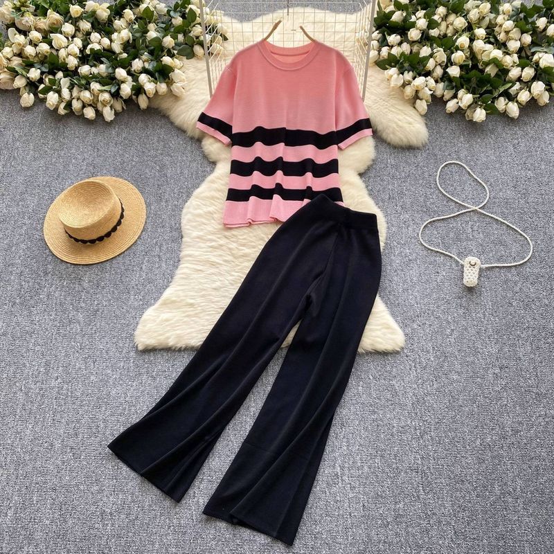 Women's Clothing Simple high end fashion knitted suit _voghion.com
