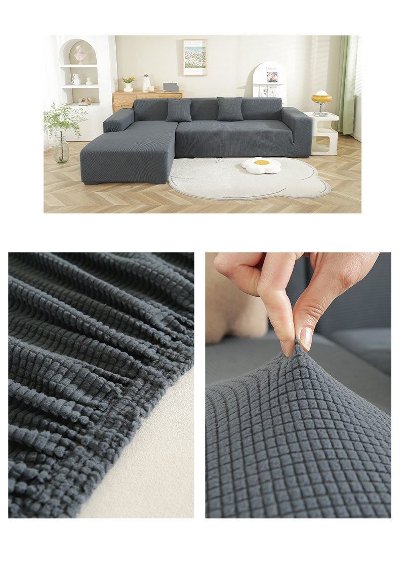 High weight thickened modal knitted full-cover elastic sofa cover universal sofa cover full cover combination sofa towel_voghion.com