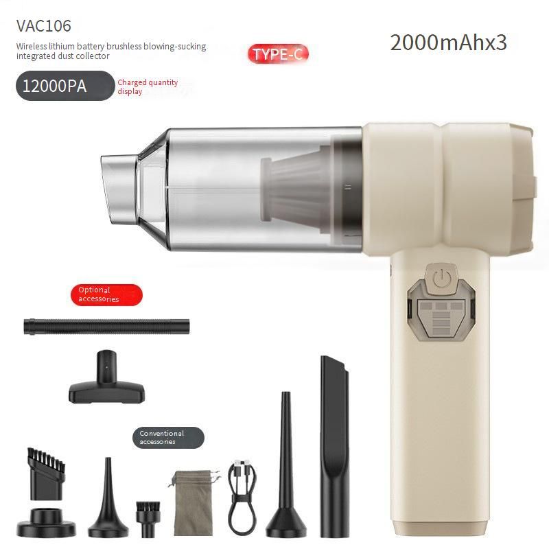 ACZT V15 Detect – Arabalar ve Evler İçin Güçlü El Tipi Elektrikli Süpürge (Lazer Toz Algılama) Elektrikli Süpürge_voghion.com