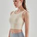High-strength Yoga Vest For Women, Brushed For A Bare-skin Feel, With Padded Cups And Supportive Design, Fitness Bra With A Beautiful Back,_voghion.com