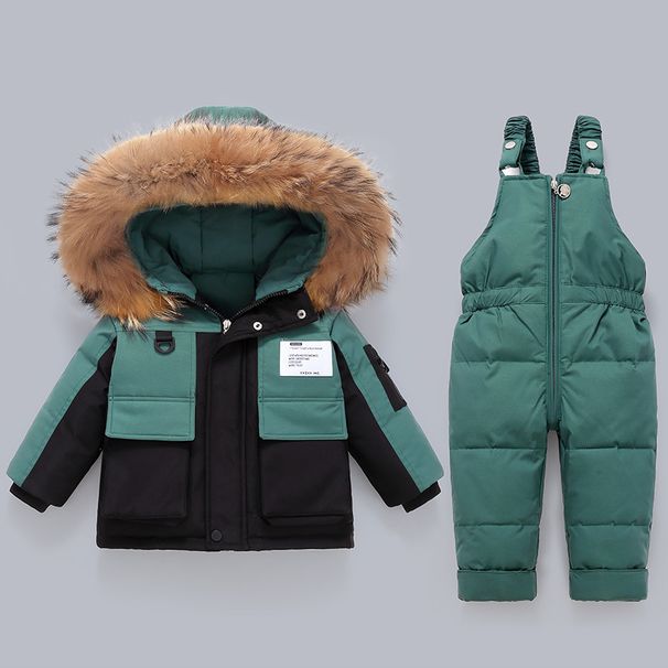 Premium Baby & Toddler Winter Snowsuit Set – Insulated Hooded Jacket & Detachable Pants (90% White Duck Down, UPF50+, Unisex 1-3Yrs, EU/US Style)_voghion.com
