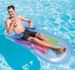 Inflatable Lounge Chair (160x85cm) - Heavy-Duty PVC Floating Bed With Backrest & Armrests For Pool, Beach, Lake - Blue Luxury Air Mattress For Adults_voghion.com