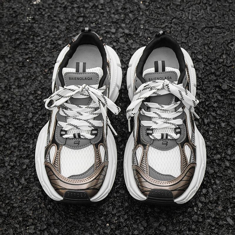 Zapatillas deportivas para hombre, informales, de malla transpirable, con suela gruesa y aumento de altura, generación YH917, 2025_voghion.com