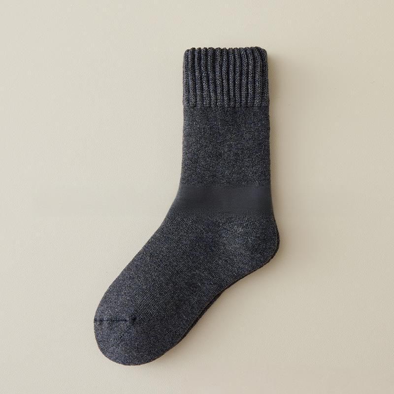 Chaussettes thermiques d'hiver pour femmes en laine - Chaussettes mi-mollet douces et chaudes avec doublure polaire, antibactériennes et anti-odeurs, parfaites pour les temps froids_voghion.com