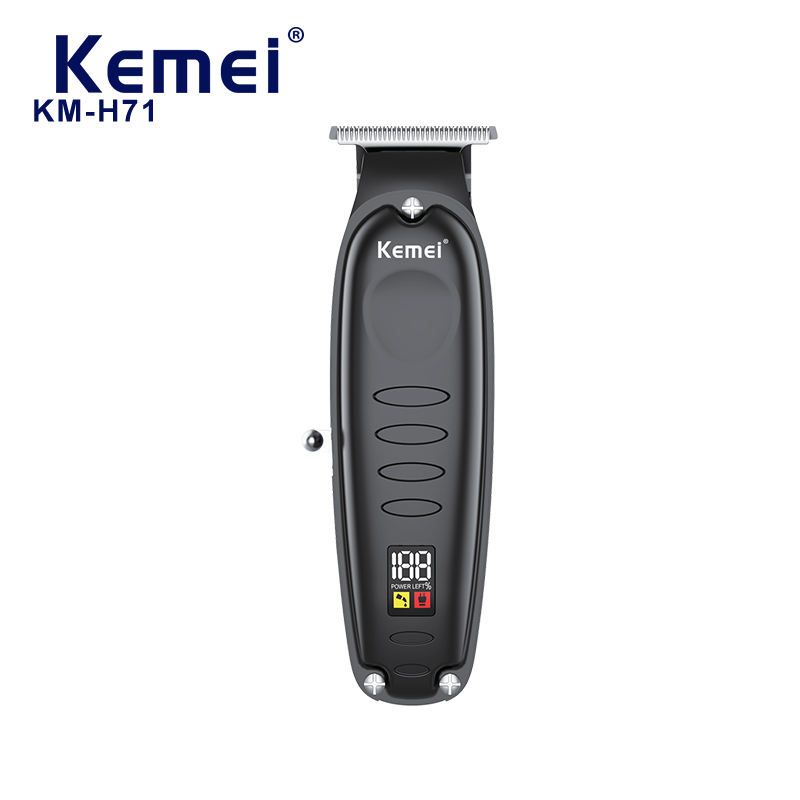Kemei KM-H71 new Mini Design 1400 Mah Lithium Battery Hair Trimmer Digital Display Usb Fast Charging Cutter Clipper_voghion.com
